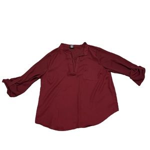 Red/Maroon Rue21 Blouse